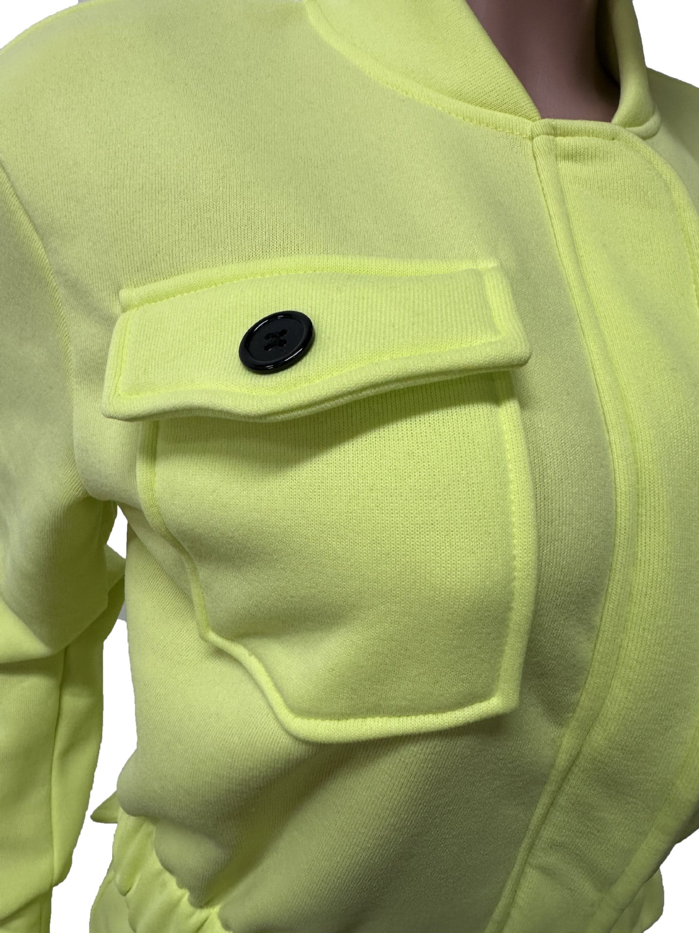 Women Fall/Winter Sports Casual Pocket Top and Pant Two-Piece Set 17