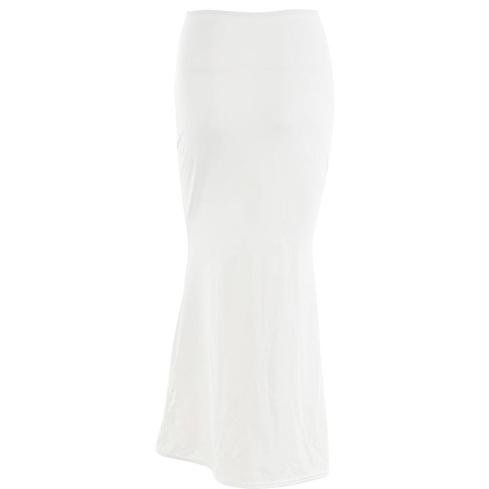 Autumn sexy trendy versatile slim solid color Bodycon long skirt for women 24