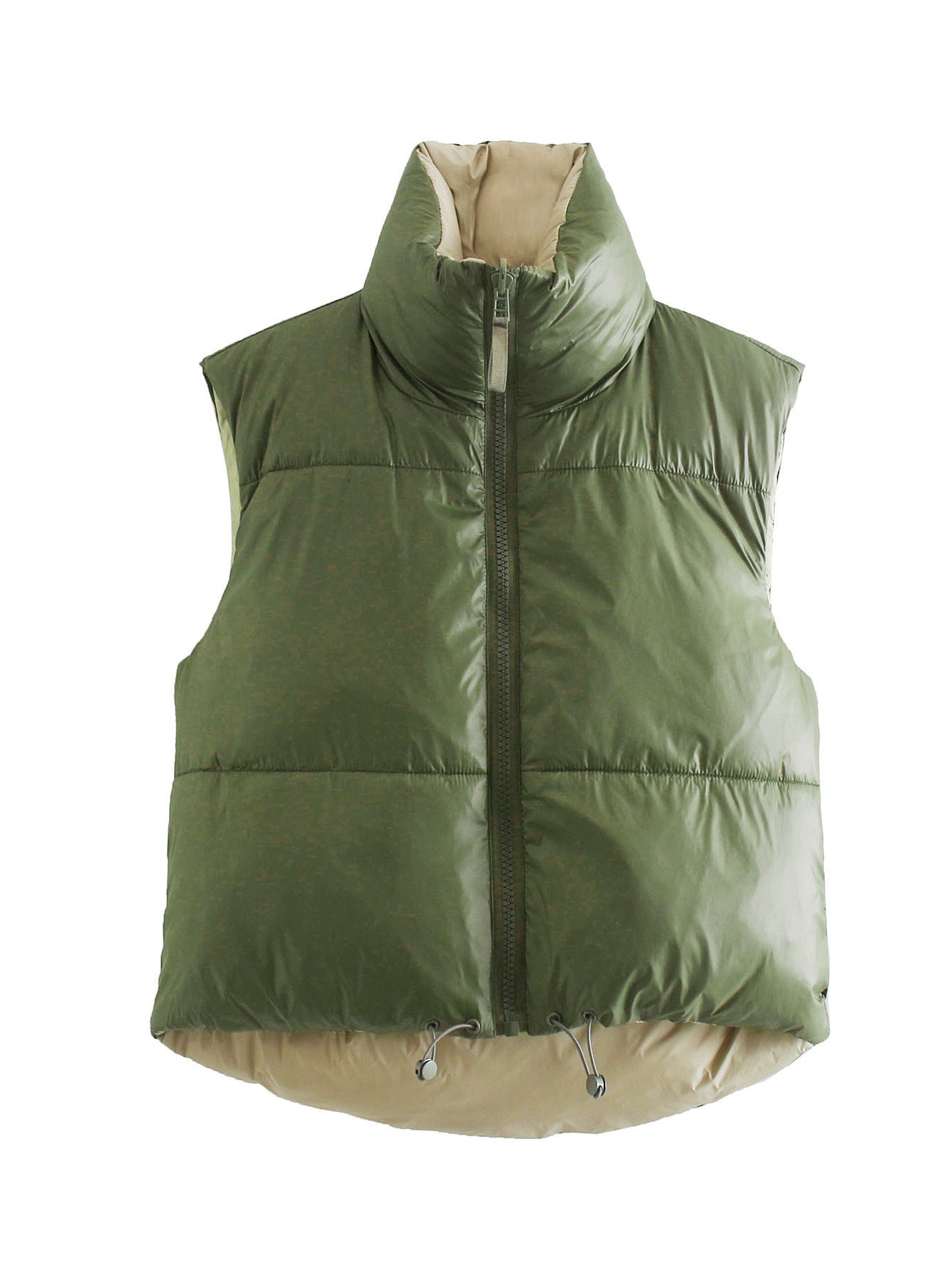 Women Reversible Stand Collar Vest 14