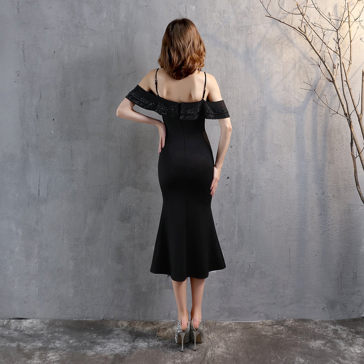 Chic Elegant Straps Off Shoulder Formal Party Slim Fit Mermaid Dress Party Dress 9