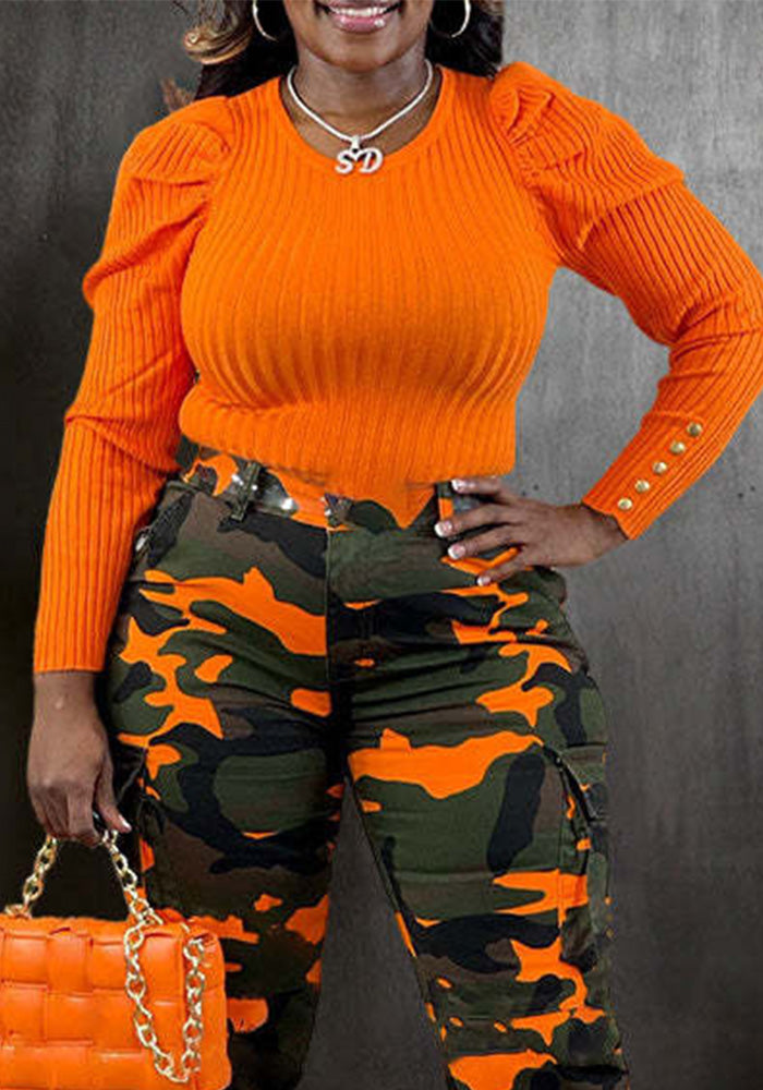 Women Solid knitting sweater