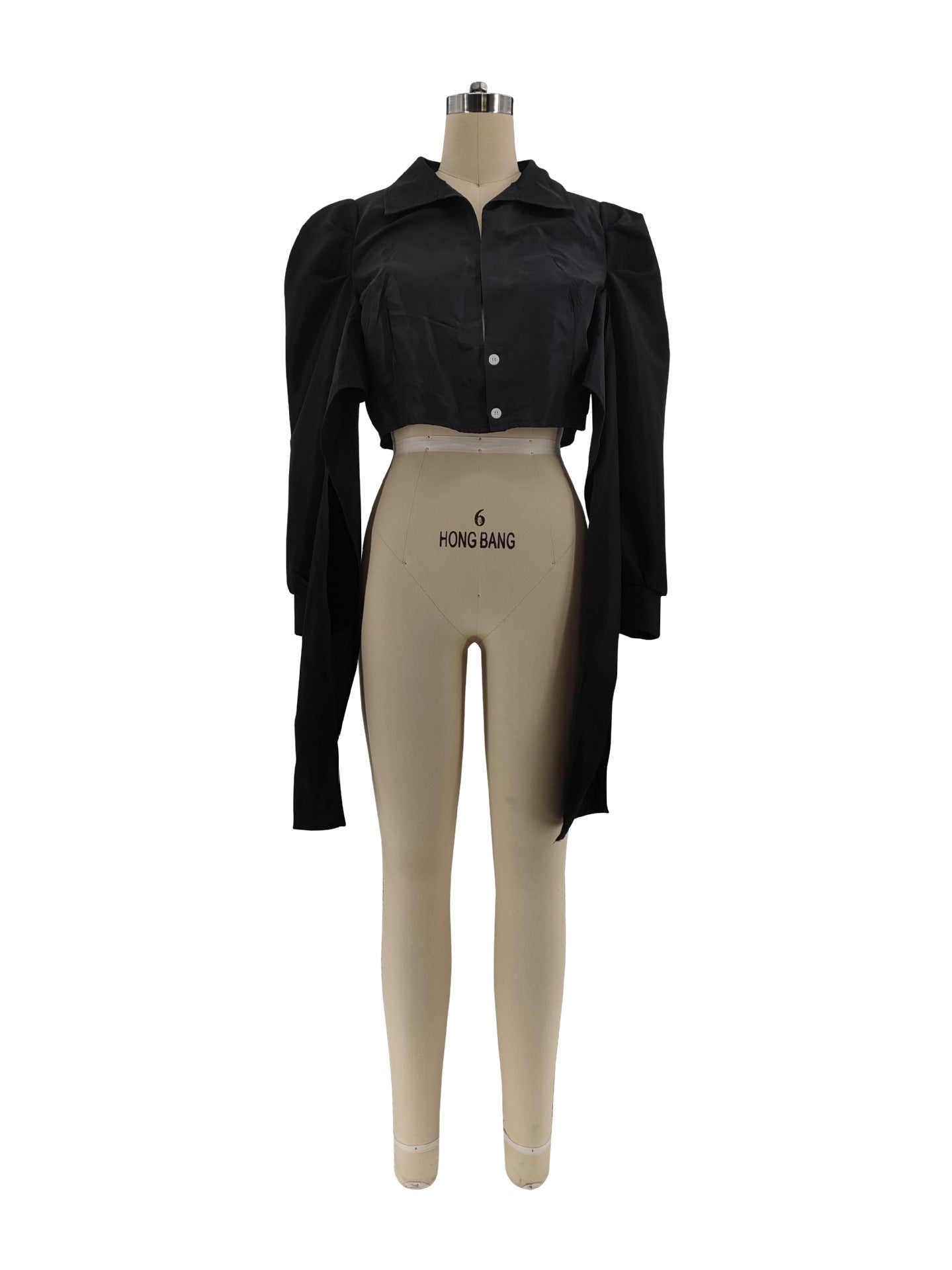 Women's Sexy Lace-Up Padded Shoulder Shirt 21