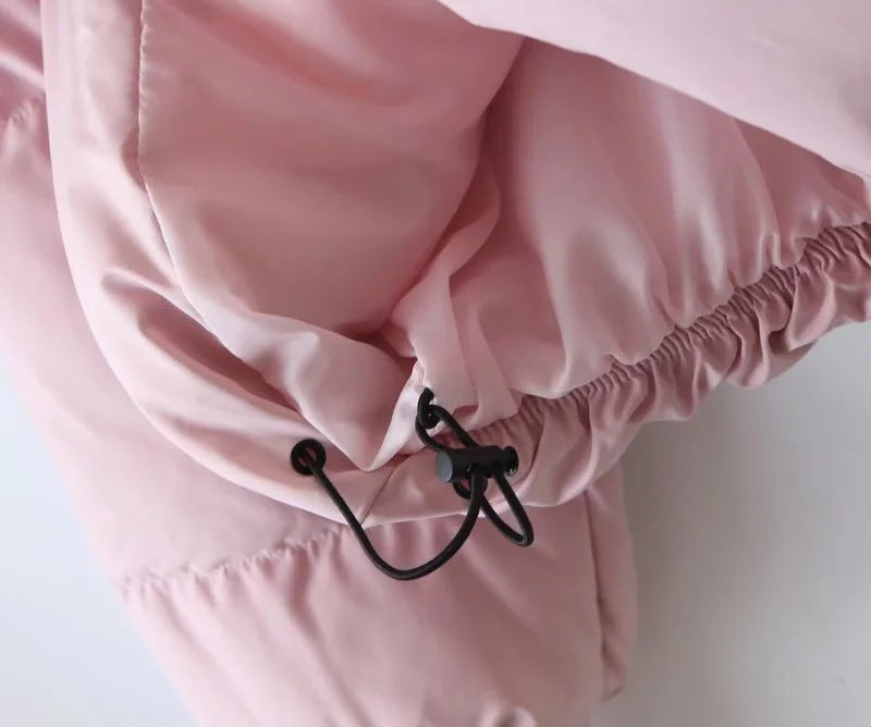 women's winter style fashion Stand Collar zipper pocket warm cotton-padded jacket 54