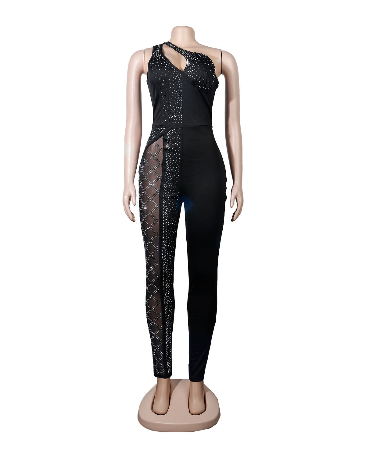 Womens Sexy Beaded cut out Sleeveless Jumpsuit 10
