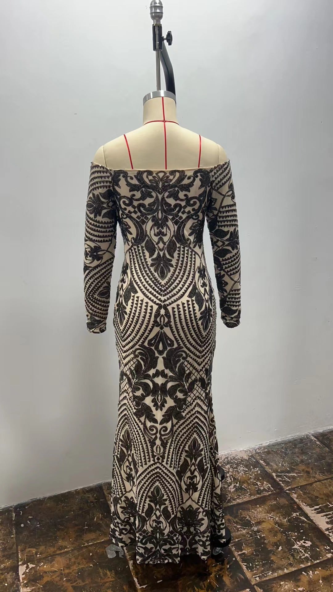 Summer Chic Sequin Sexy Off Shoulder Ormal Party Evening Dress Long Gown 13