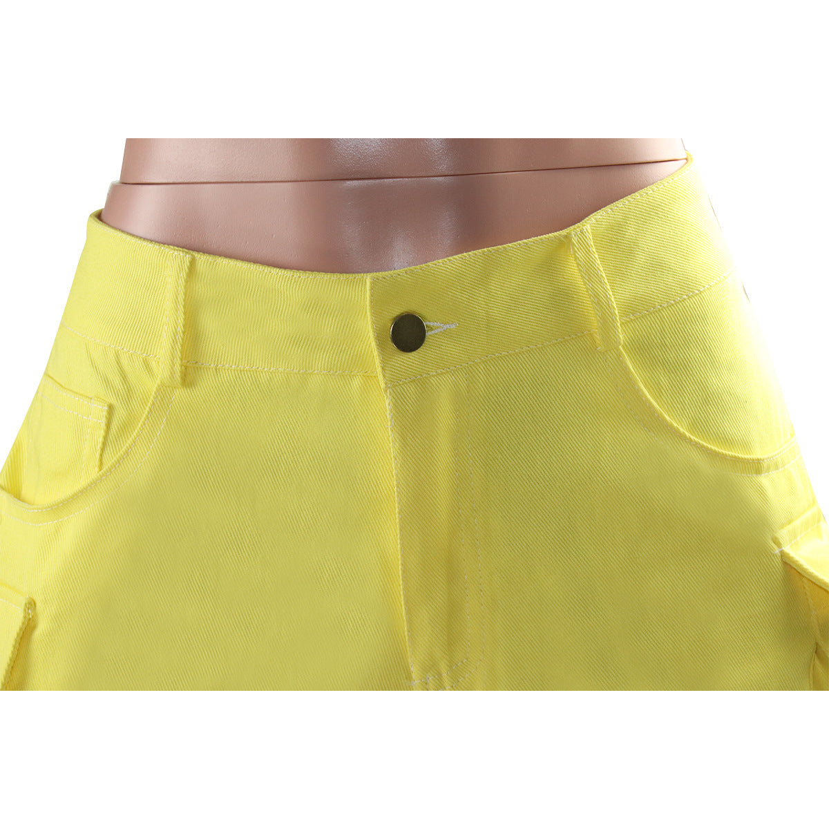 Women's Pocket Denim Shorts Casual Summer Style 10