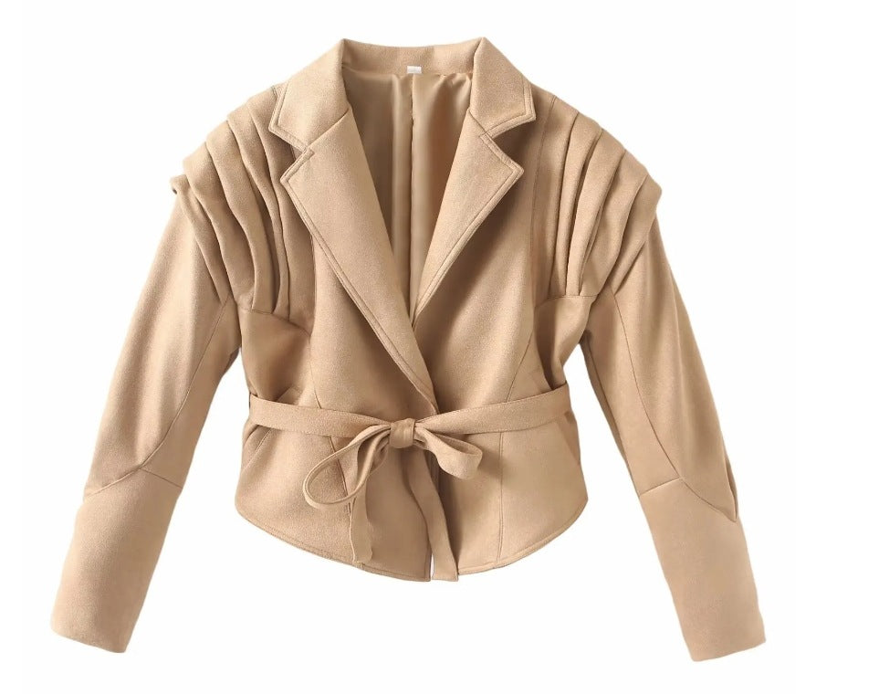 Women's American Retro Casual Faux Leather Jacket 7