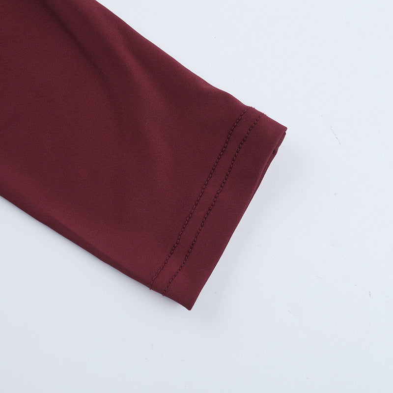 Women Fall/Winter Sexy Cutout Lace Patchwork Long-sleeved dress 17