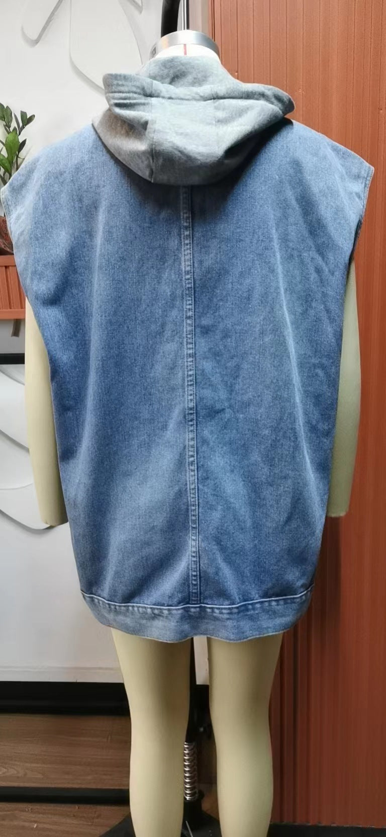 Women Fashion Loose Denim Vest 19