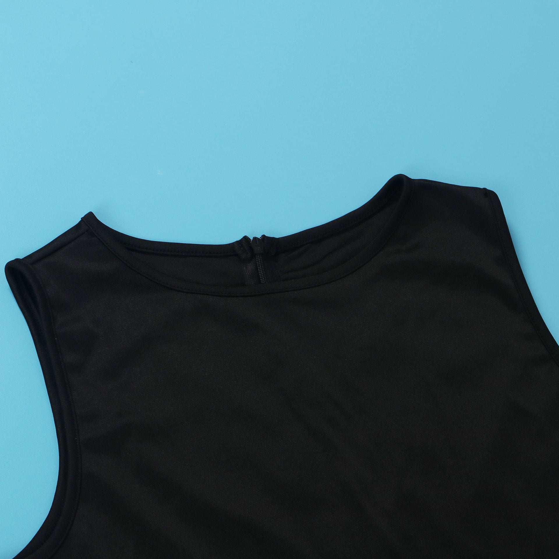 Women Casual Solid Sleeveless Feather Bodycon Dress 16