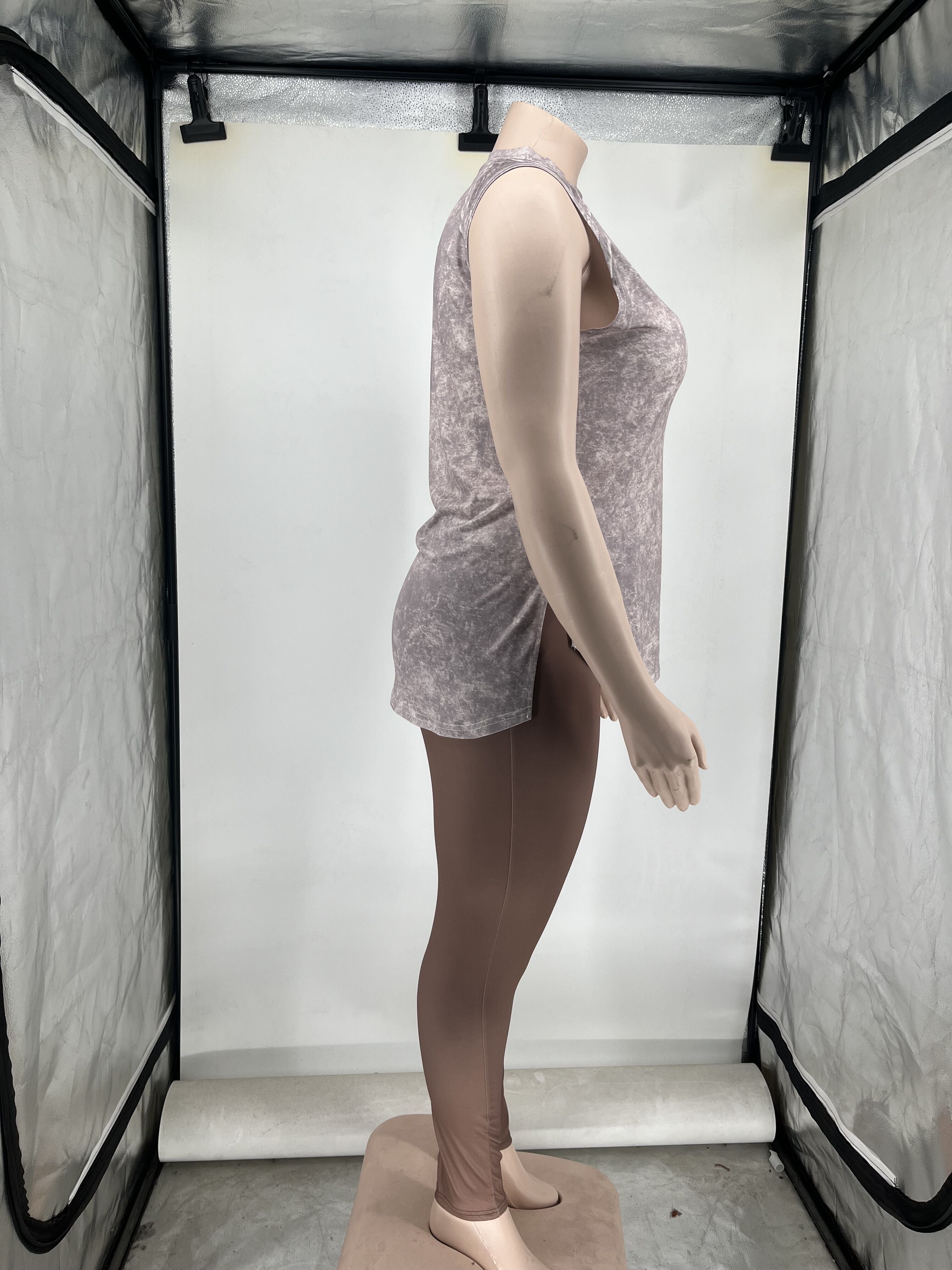 Women Printed Casual Sleeveless Top and Pant Two-Piece Set 20