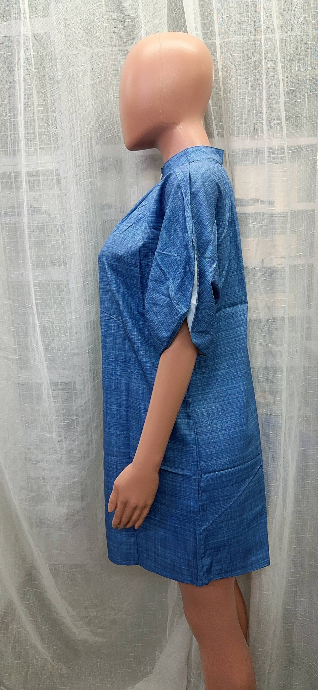 Women Round Neck Oversized Bat Sleeves Round Neck Dress 31