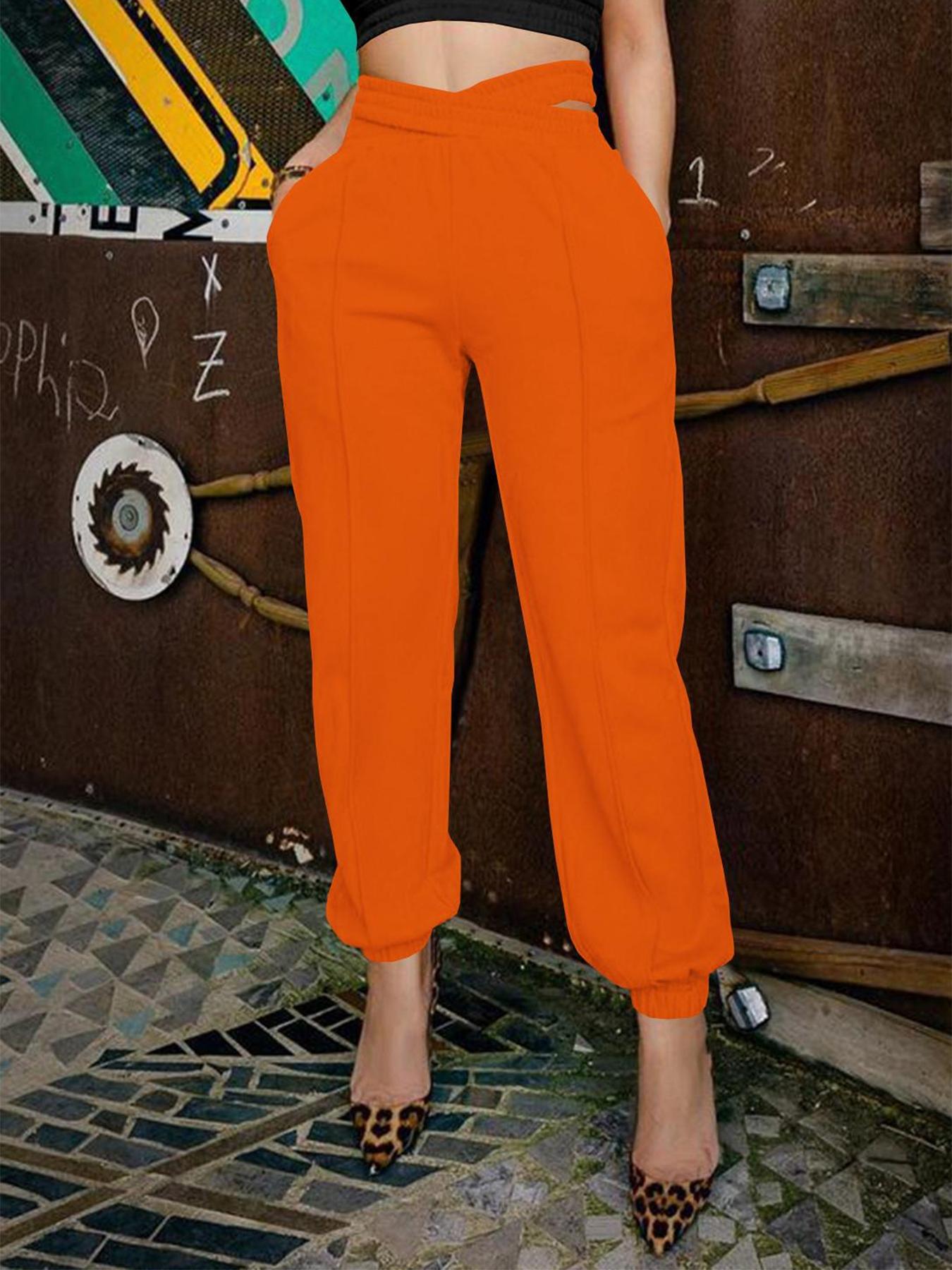 Women Spring Casual Solid Pants 6