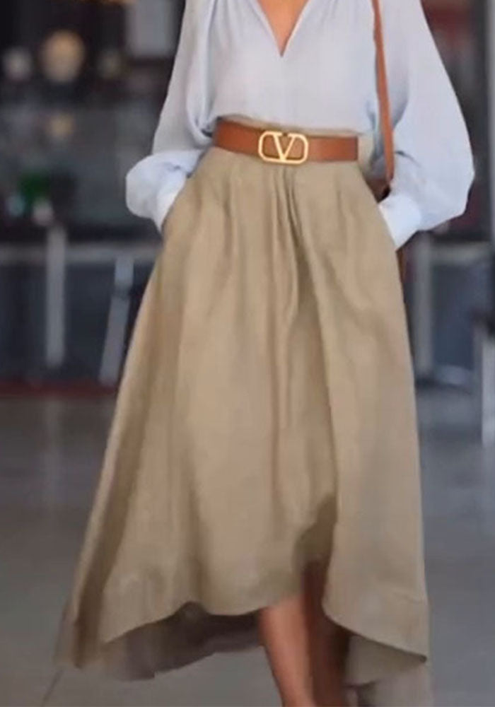 Autumn Trendy Solid Color Chic Skirt