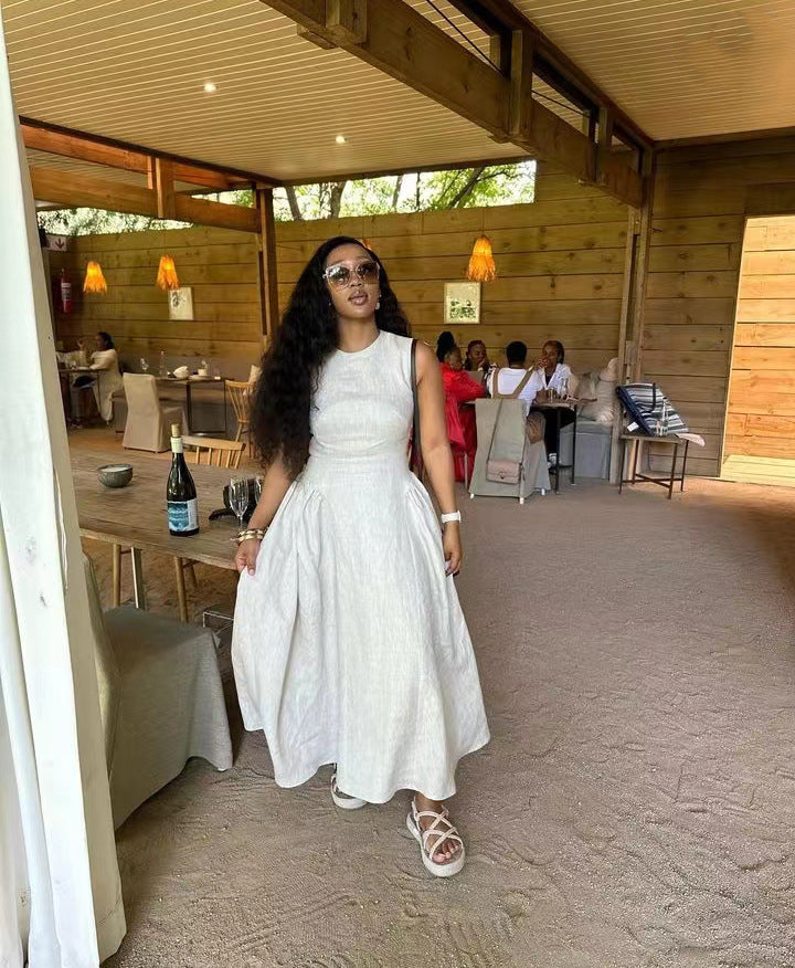 Summer Sleeveless Women's Loose A-Line Dress 3