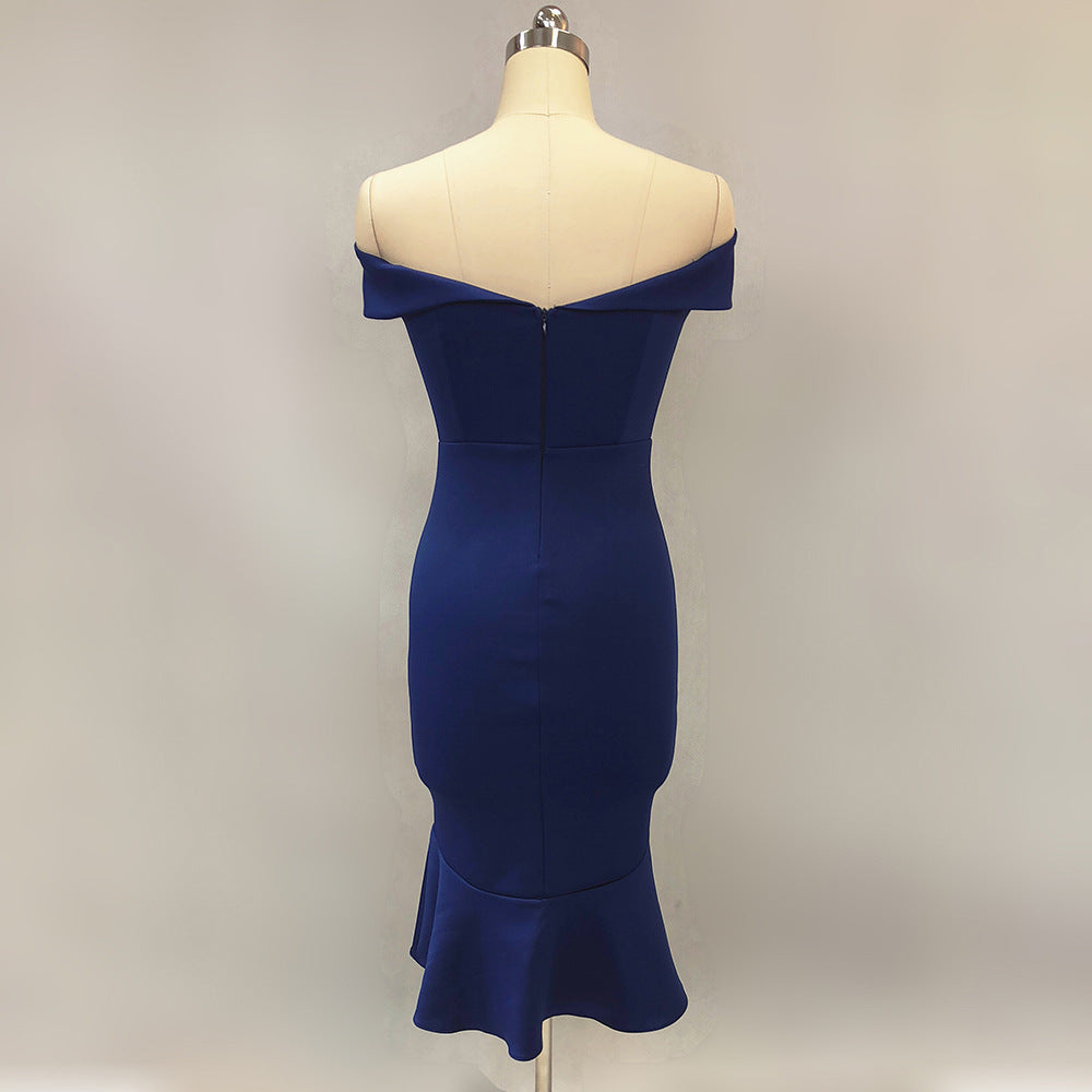 Women Spring Off Shoulder Mermaid Wedding Dress 15