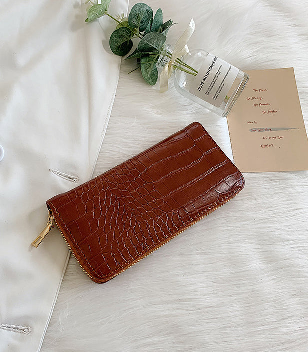 French Pattern Long Zipper Clutch Women's Wallet 28