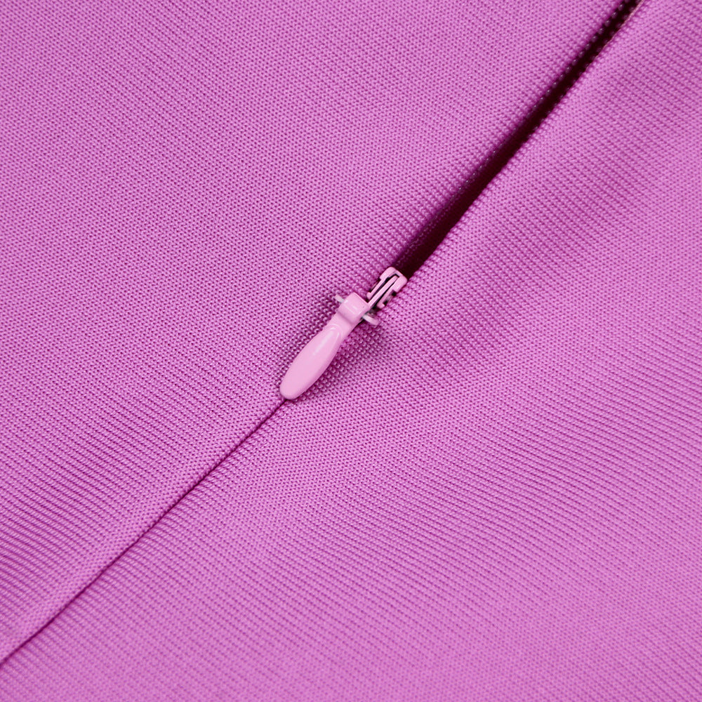 Pearl Strap Flower Sexy Short Bandage Sexy Dress 19