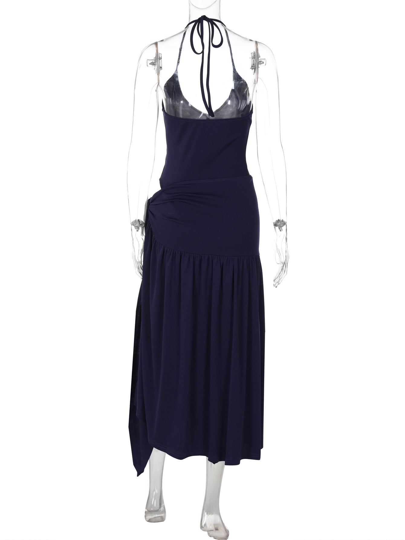 Women's autumn fashion sexy Low Back bodysuit slim lace-up skirt set 23