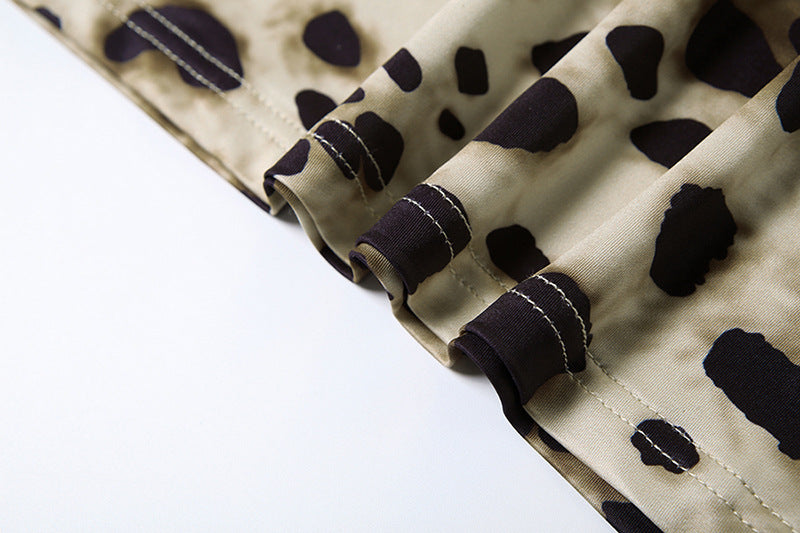 Women's Spring Strap Leopard Print Bodycon Dress 14