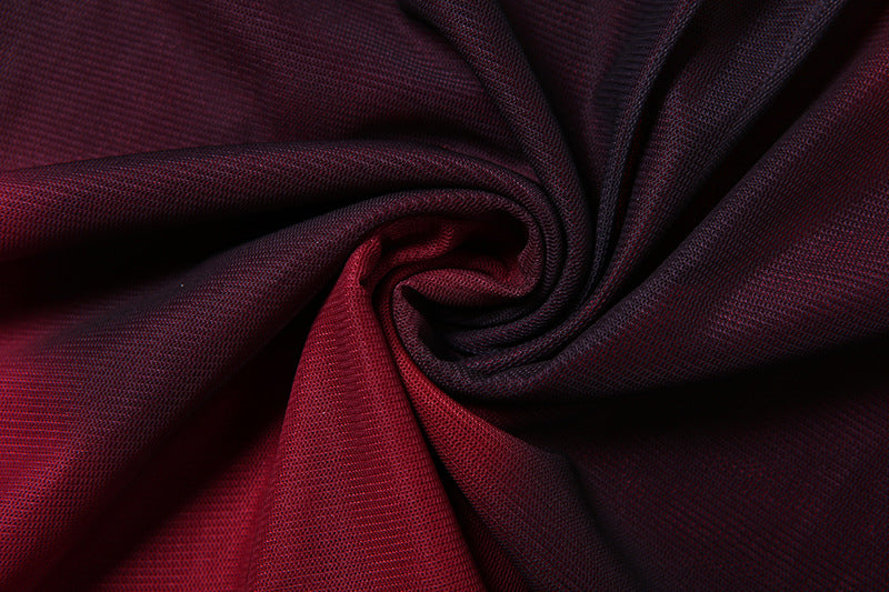 Spring Summer Women's Fashion Sexy Low Back Deep High Waist Fitted Slit Long Dress 16