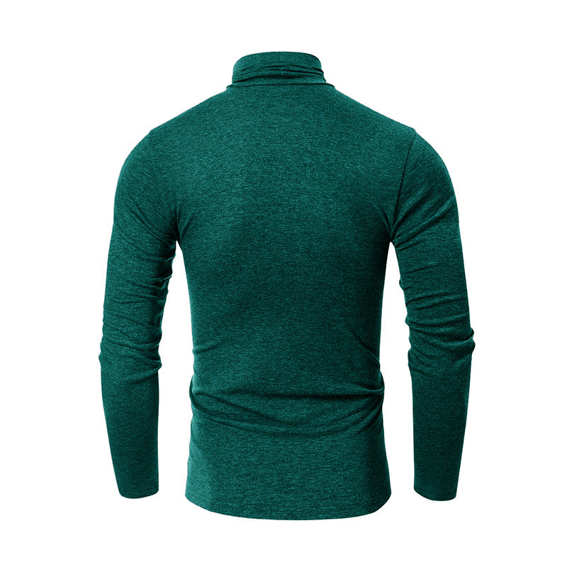 Men's Fall and Winter Turtleneck Basic Long Sleeve T-Shirt 54