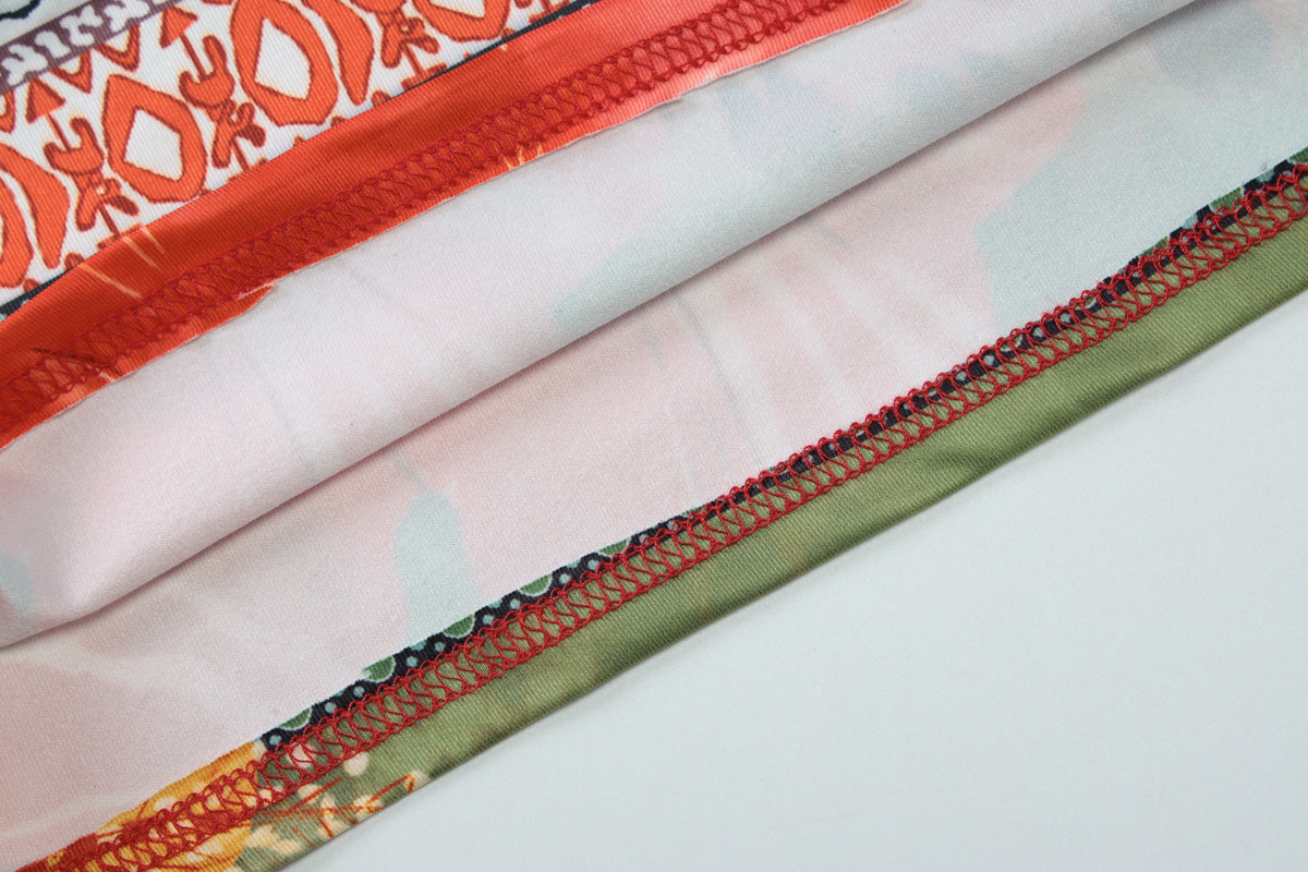 Women's summer sexy v-neck Halter Neck lace vest high waist skirt two-piece set 13