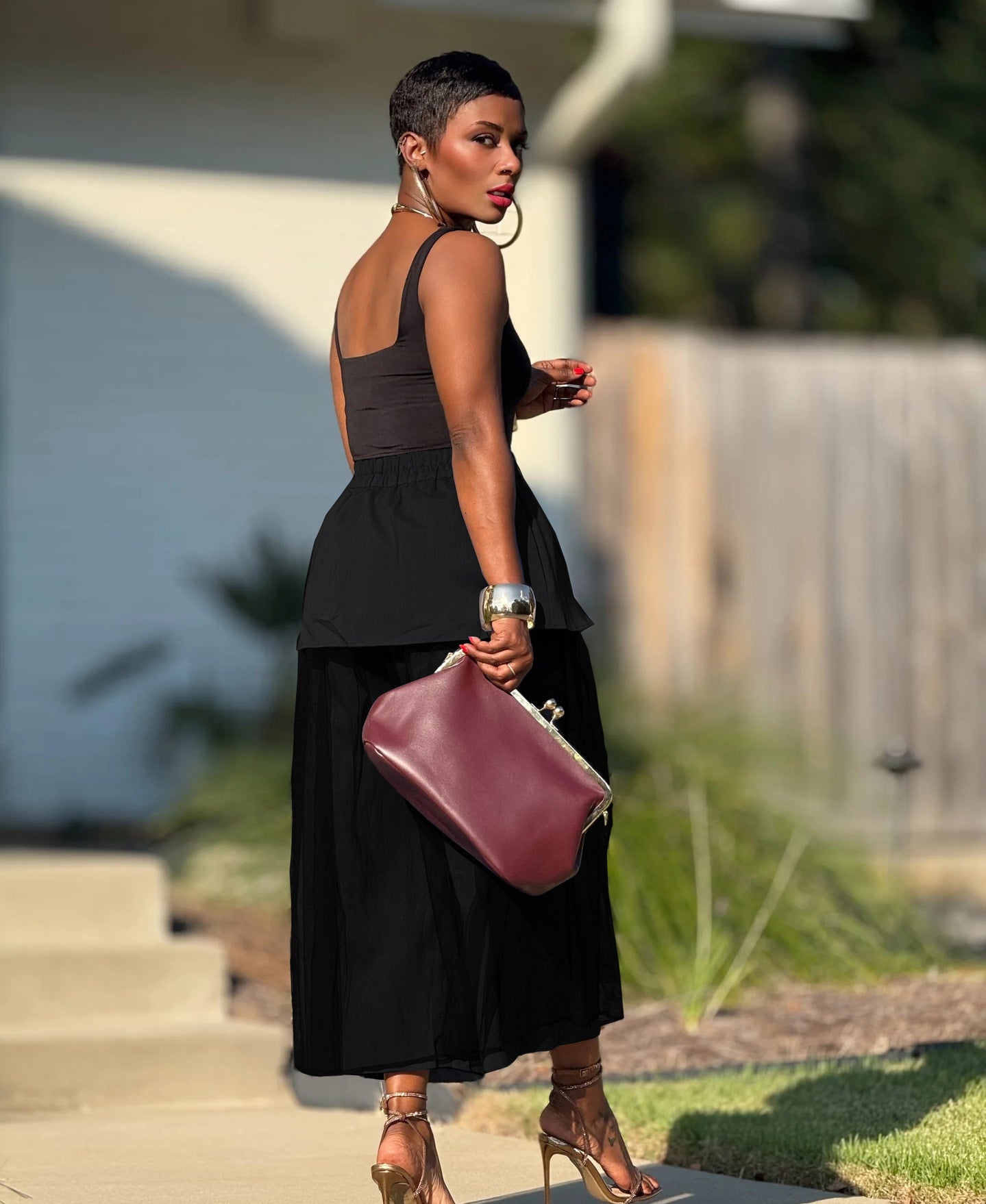 Women's Patchwork Mesh Fashion Wide-Leg False Two-Piece Casual Pants 12