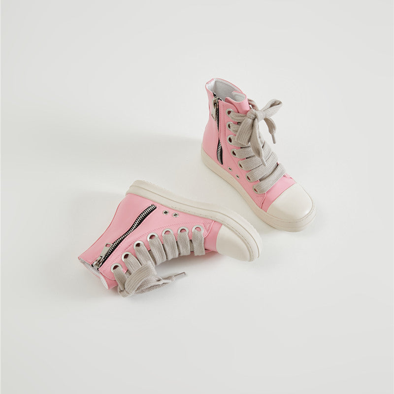 Spring High Top Shoes Thick Shoelaces Men And Women Same Style Couple Sneakers 5