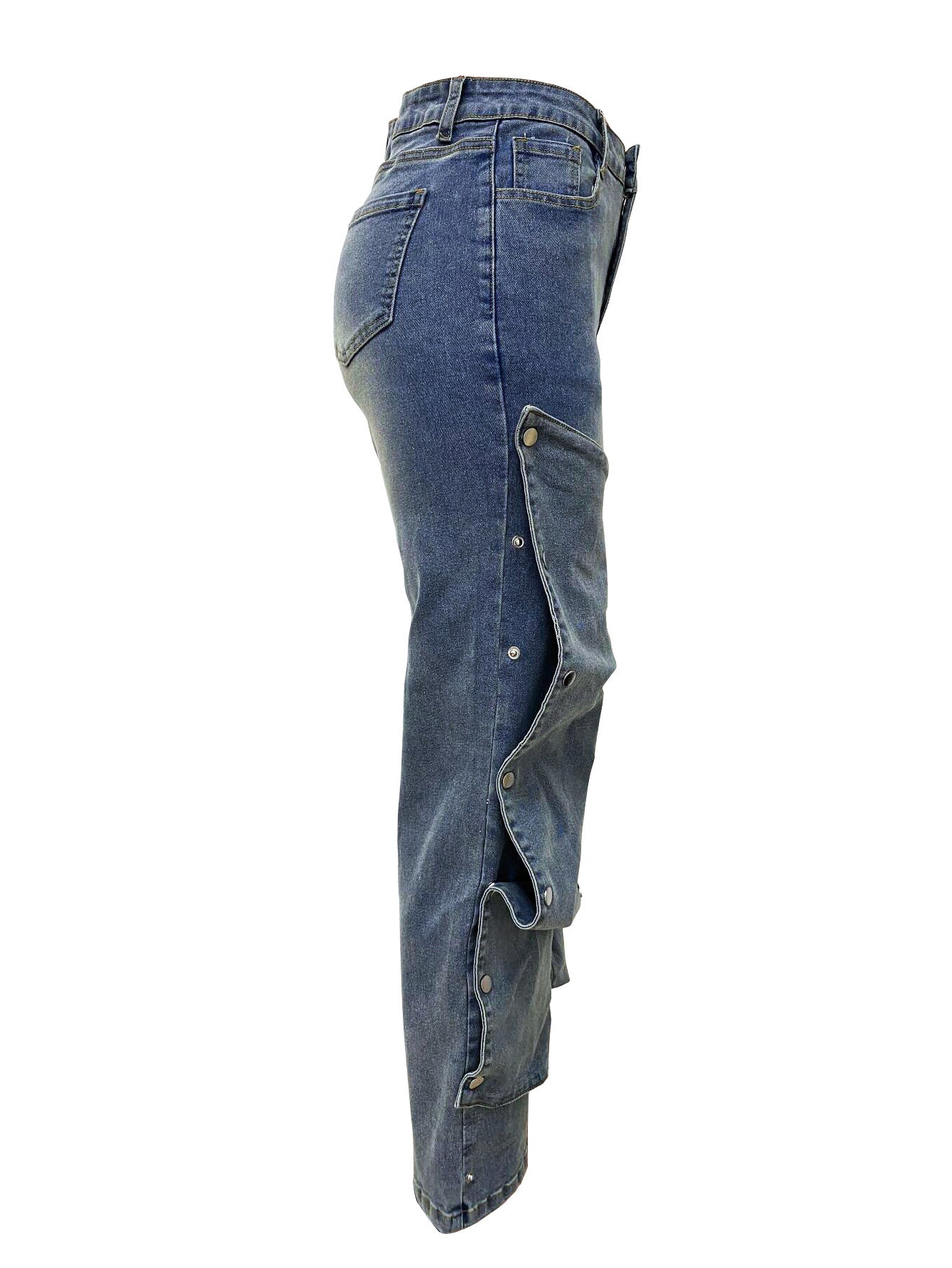 Women's street trend straight denim pants 6