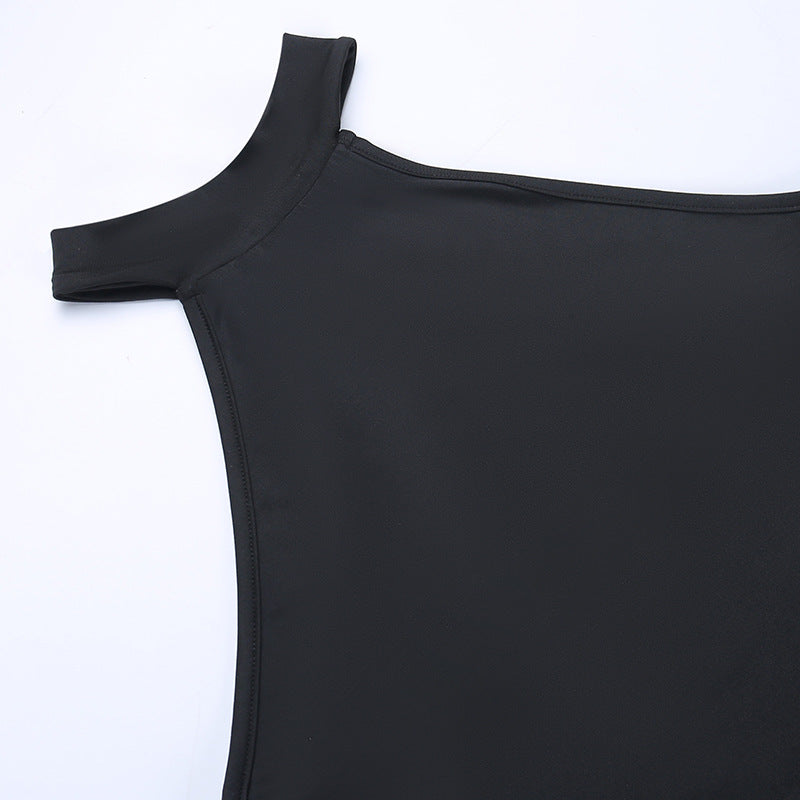 Sexy Halter Neck Cutout Double Slit Dress Slim Fit Maxi Dress 10