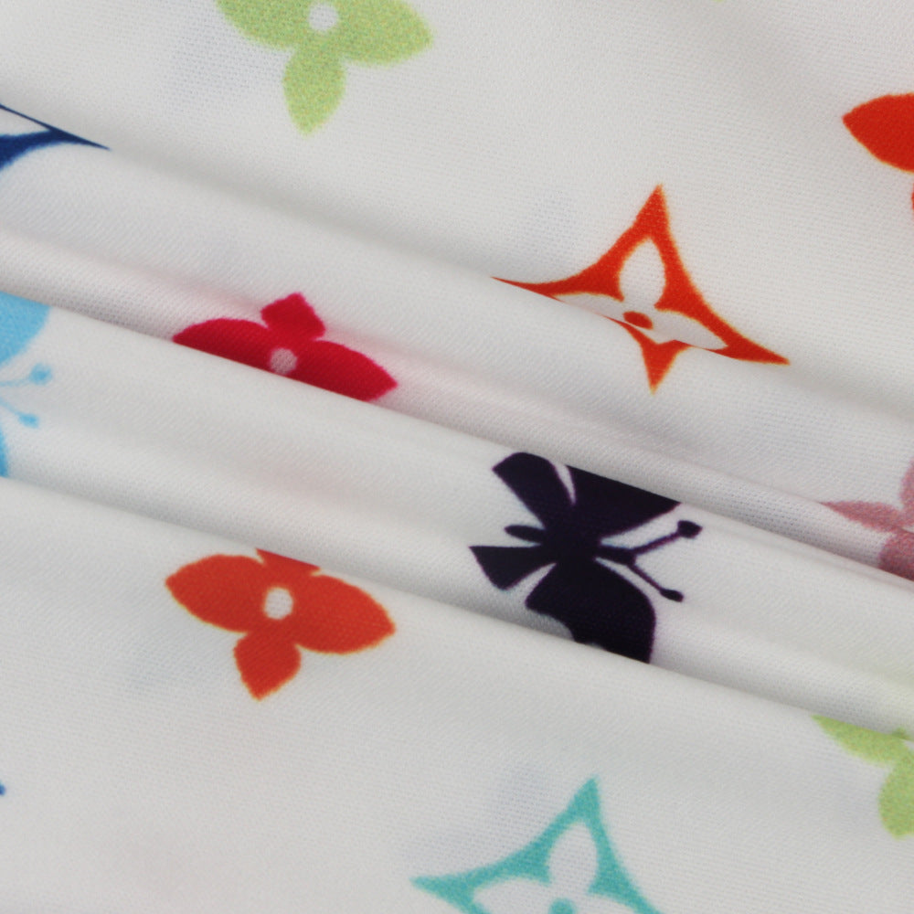 Sexy Women's Print Long Sleeve Tight Fitting Jumpsuit 34