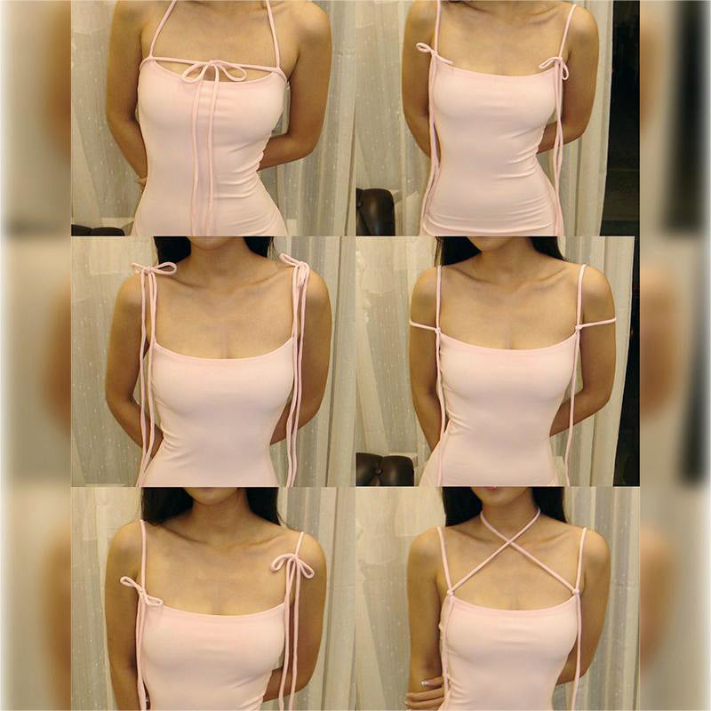 Women's Summer Casual Sleeveless Lace-Up Strap Slim Fit Mermaid Long Dress 5