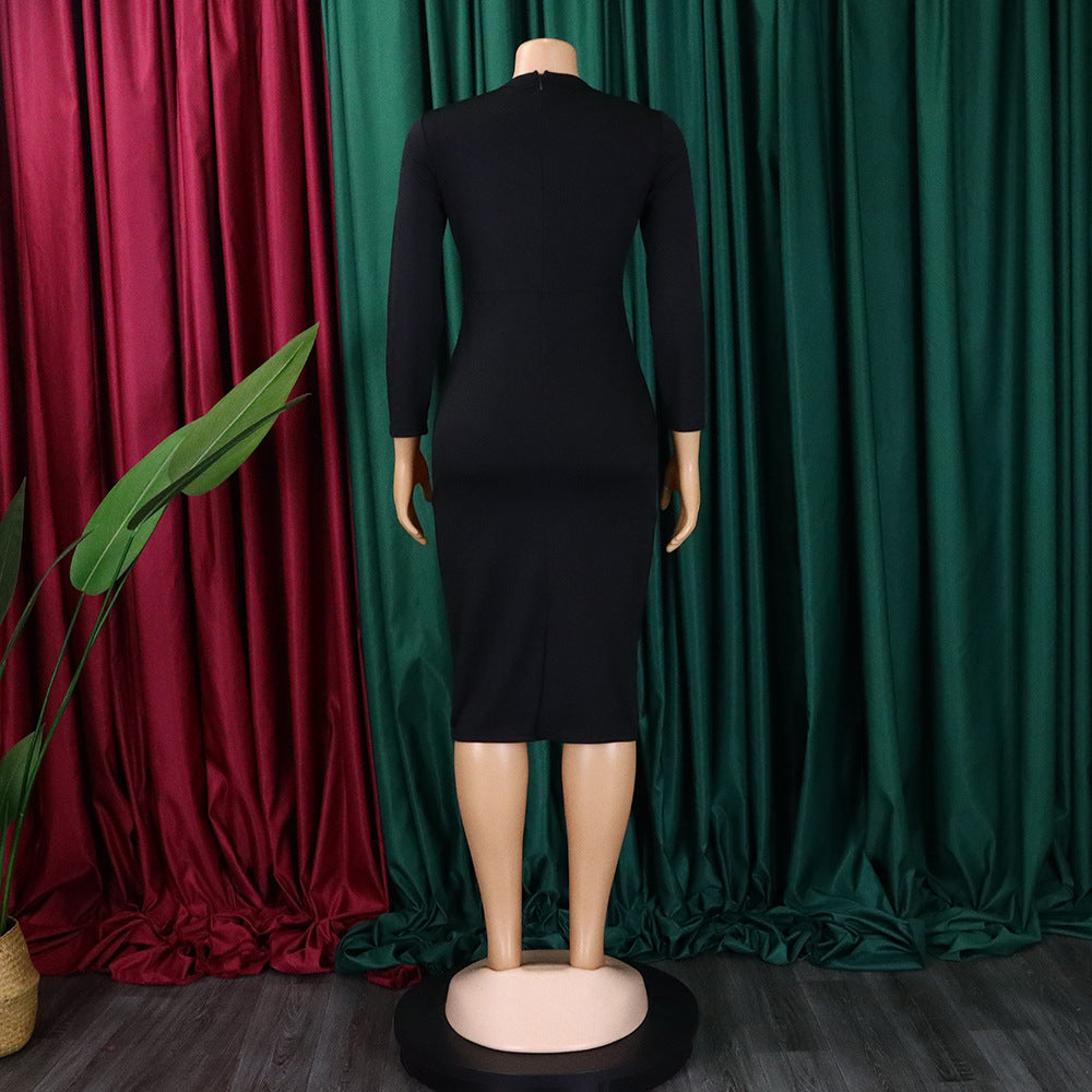 Spring Chic Slim Pencil Skirt Fashion Bodycon Africa Plus Size Dress 20