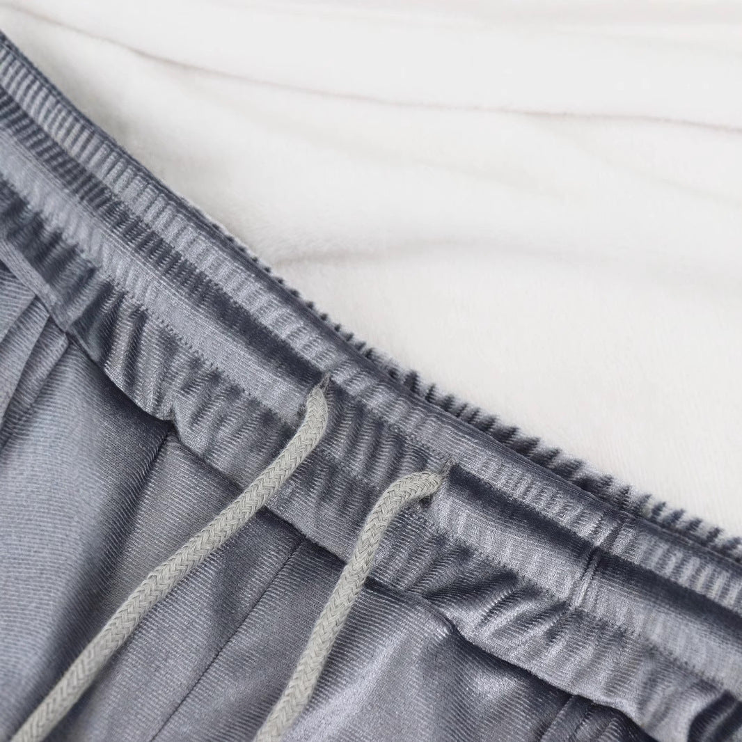 Women Long Sleeve Turndown Collar Zipper Top and Pants Two Piece Set 4