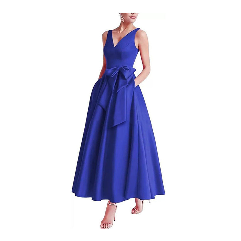 Women V-Neck Sleeveless Elegant Maxi Dress（Processing time need 3-6 days） 29