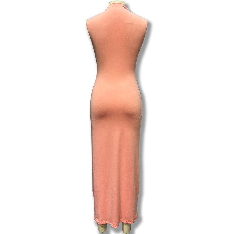 Sleeveless Round Neck Chic Casual Long dress for women 14