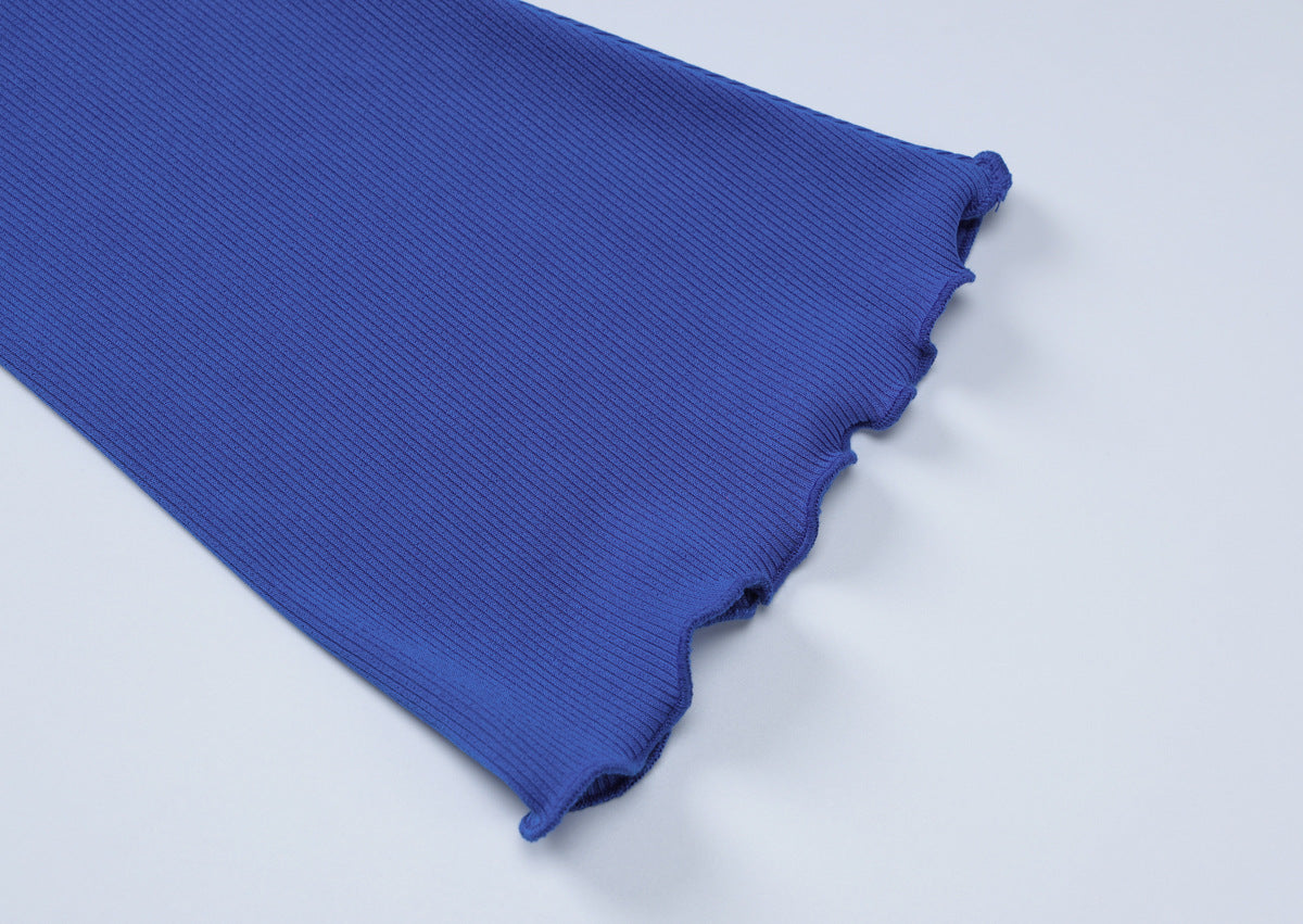 Women Autumn and Winter Style Ruffle Bodycon Off Shoulder Long Sleeve Dress 8