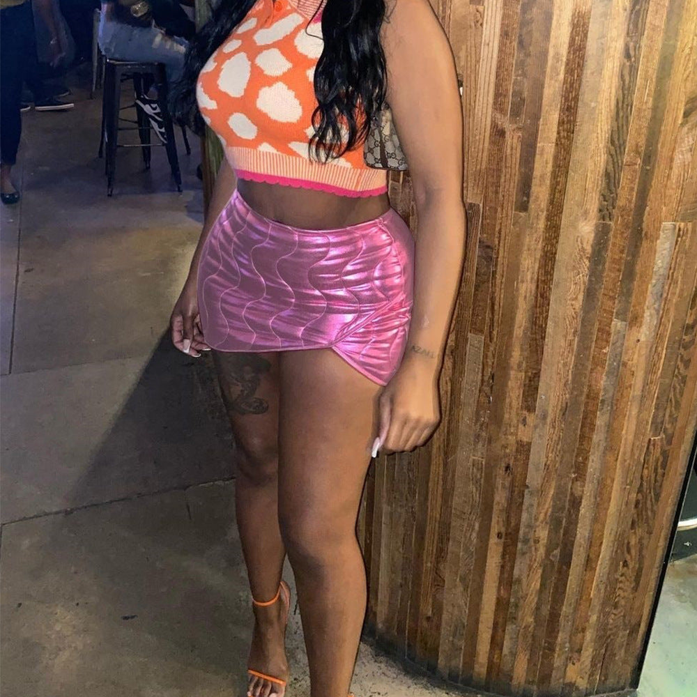 Women Irregular Padded Mini Skirt 4