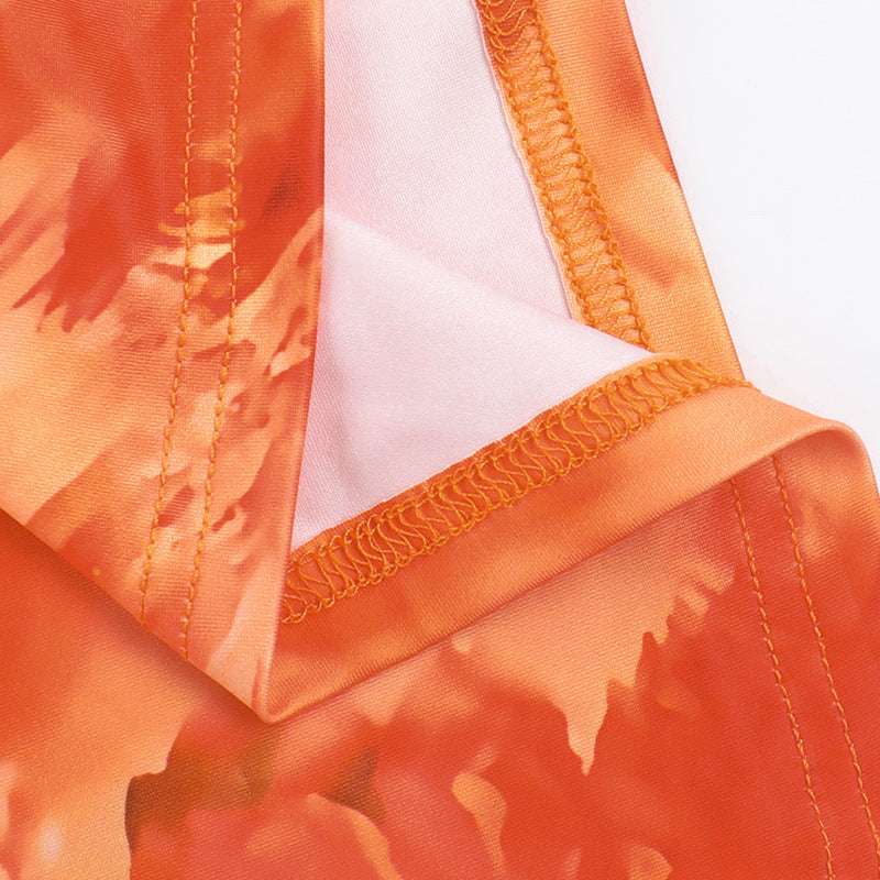 Sexy Strapless Slim Waist Bodycon Floral Dress Chic Holiday Maxi Dress 16