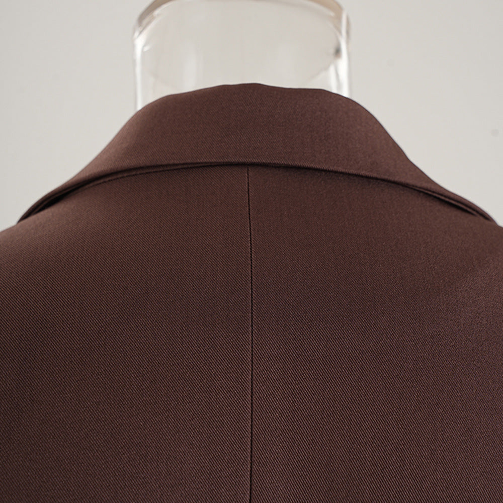 Women Fashion Contrast Patchwork Lace-Up Coat Windbreaker 10