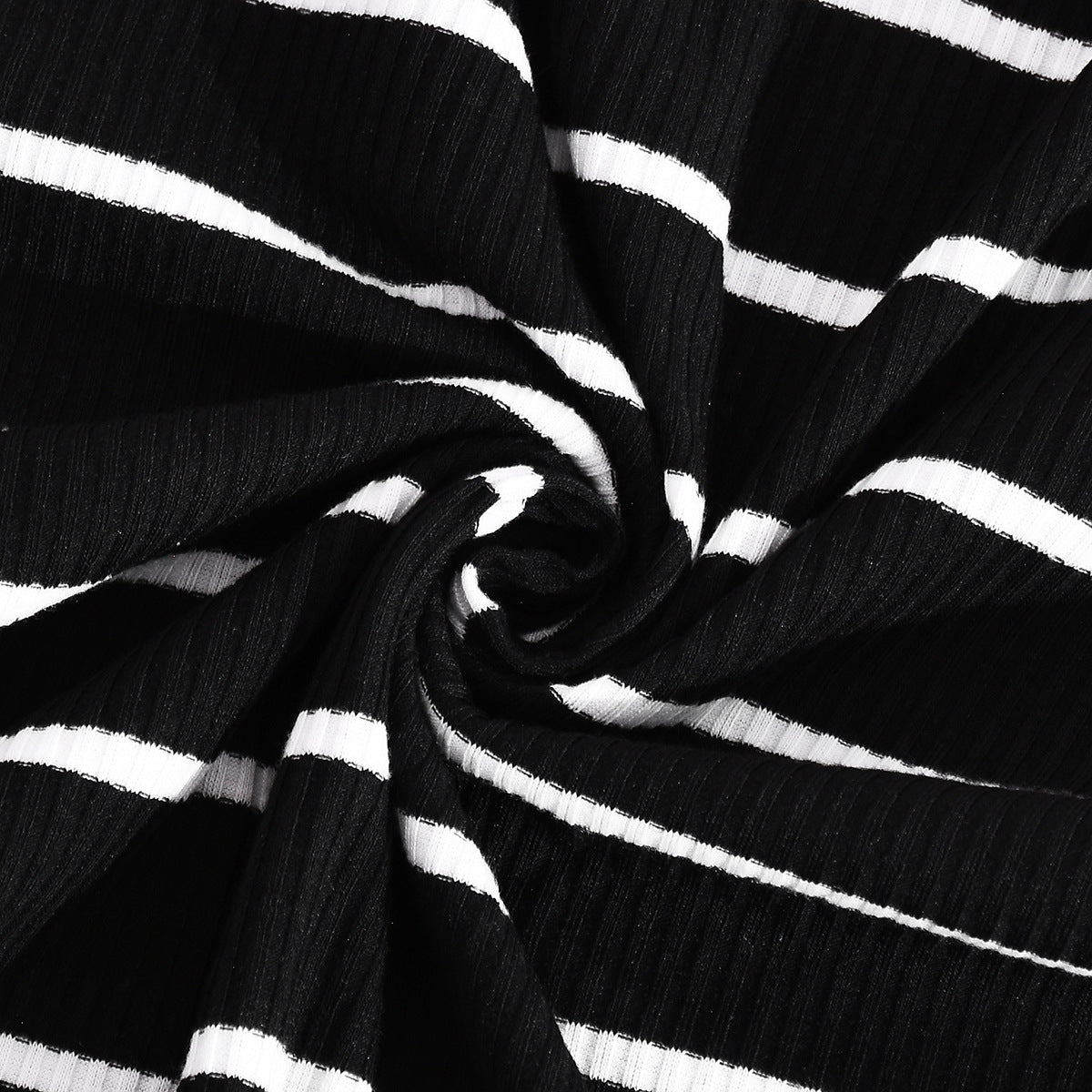 Women Fall/Winter Striped Off-Shoulder Crop Top and Skirt Two-Piece Set 13