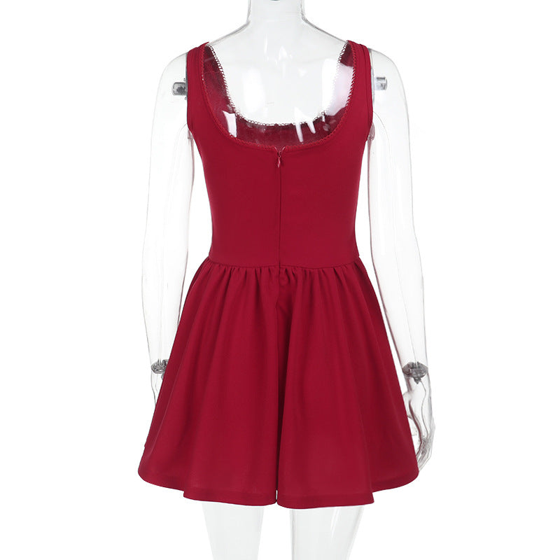 Women Sexy U-neck Dress 9