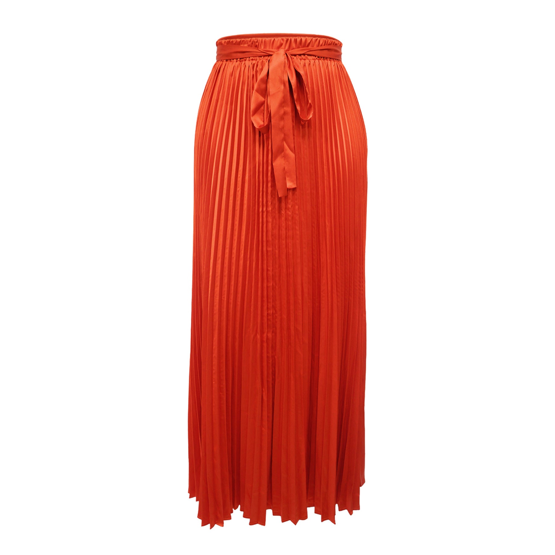 Pleated Solid Color Plus Size Skirt 8