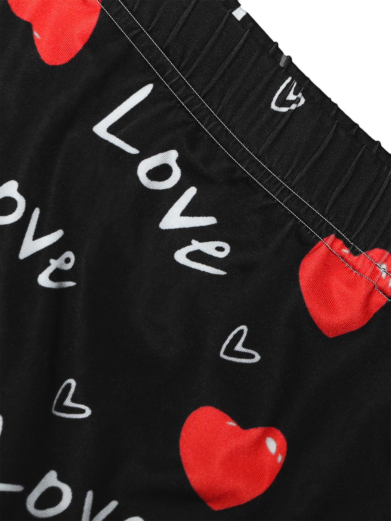 Heart Letter Printed Sexy Shorts 4