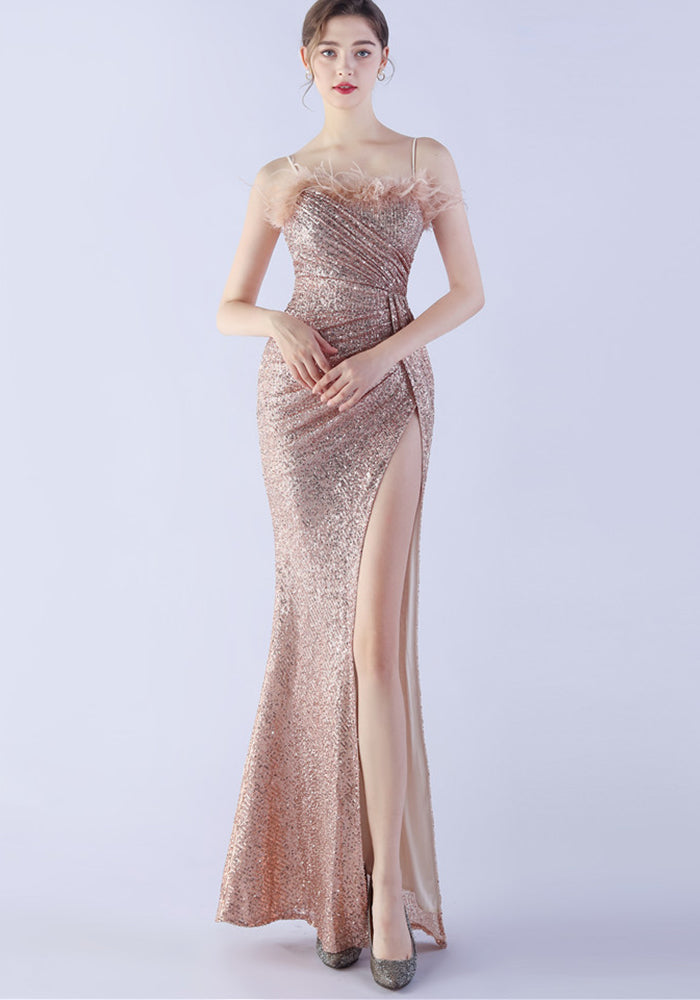 Plus Size Women Sequin Formal Party Evening Dress