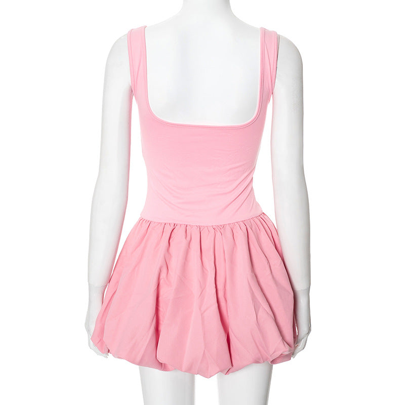 Women Summer Solid Sleeveless Dress 22