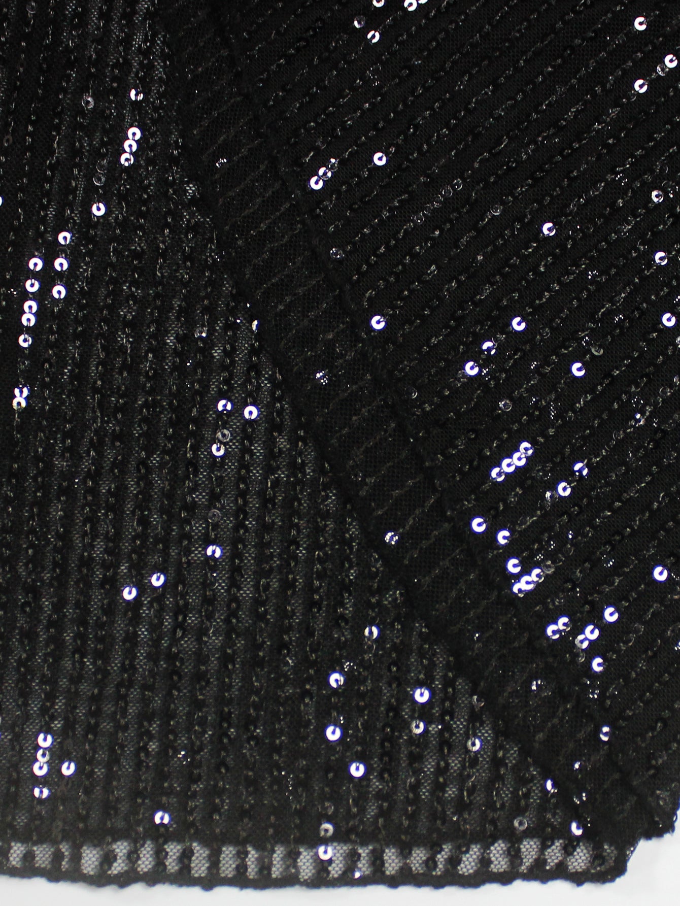 Women's Fashion Elegance high Neck Sleeveless Sequin Plus Size Short Dress 10