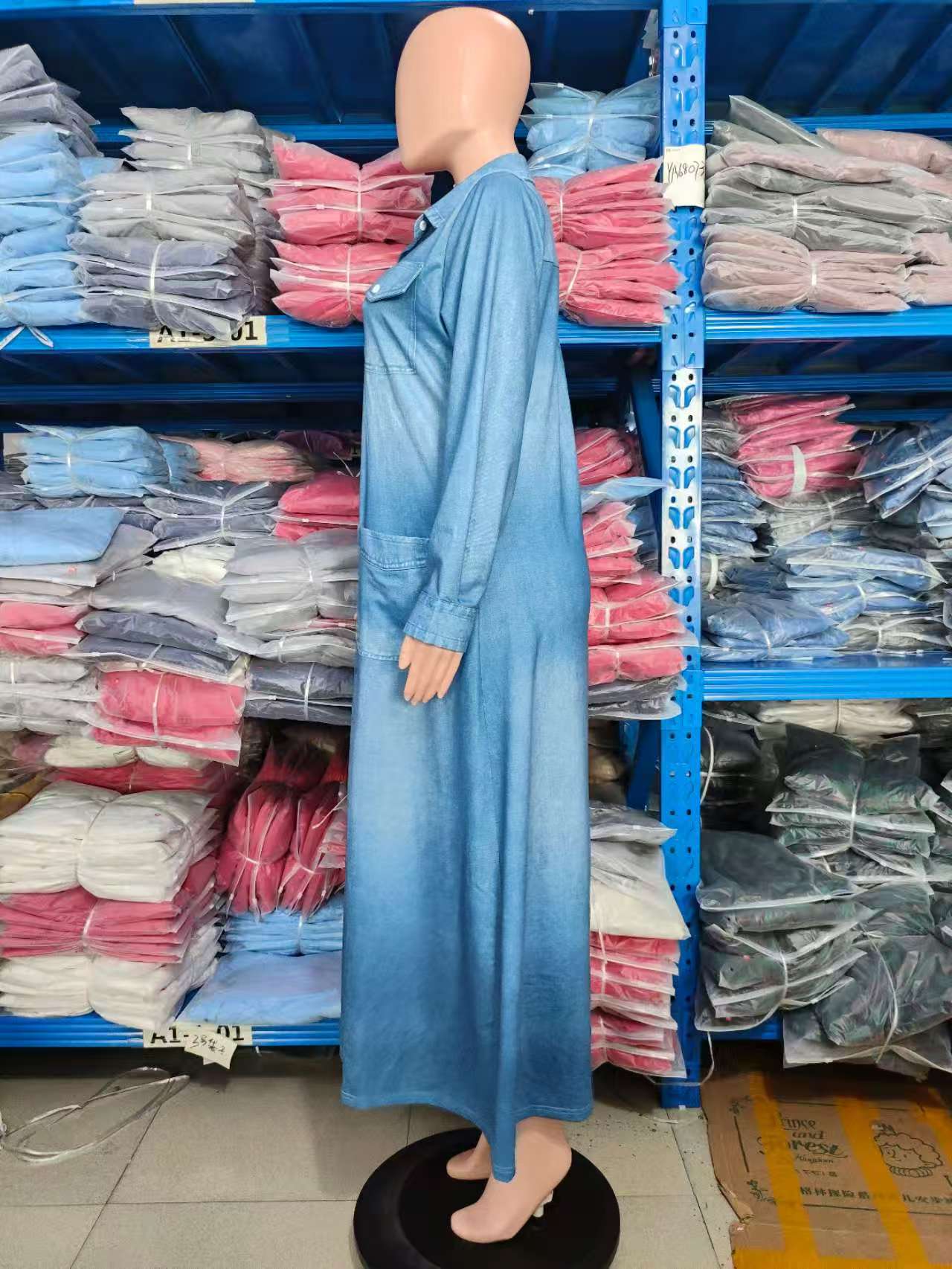 Summer Women's Fashion Casual Loose Long A-Line Dress 5