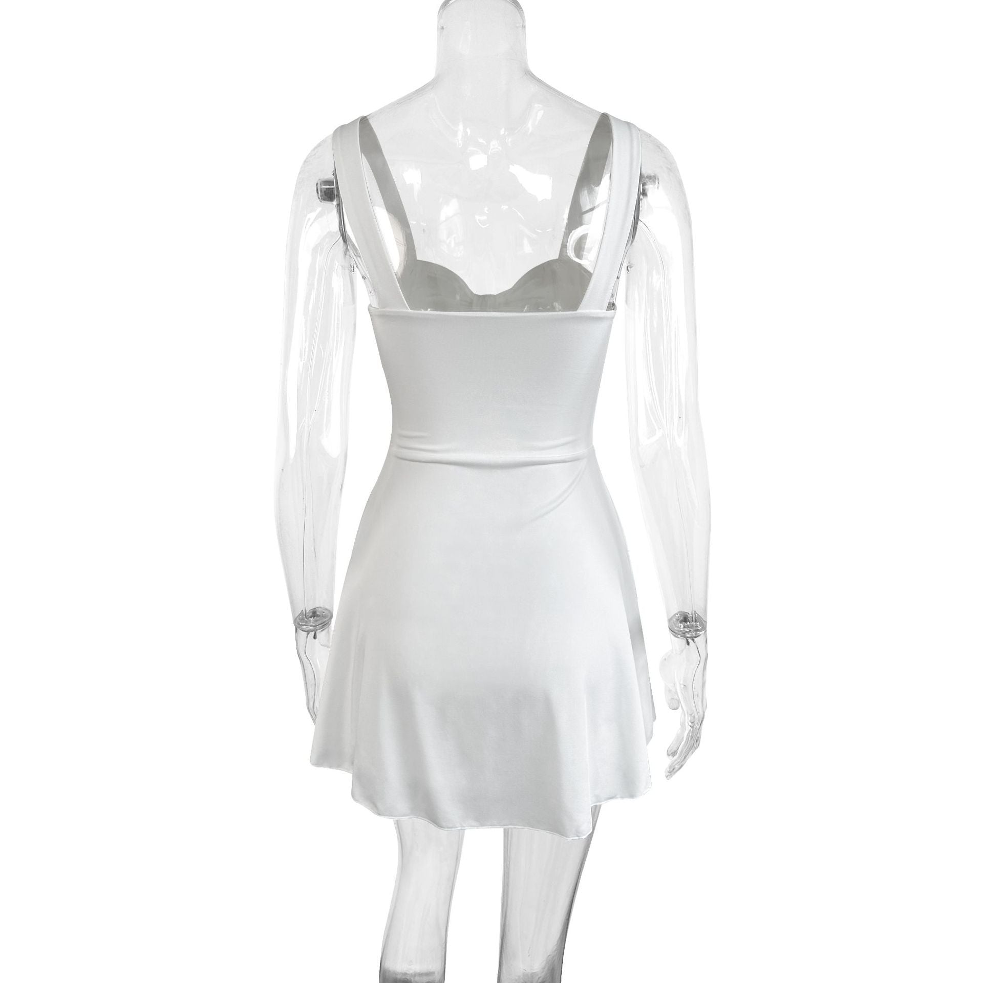 Summer Sleeveless Hollow-Out Bodycon Chic Mini Dress 9